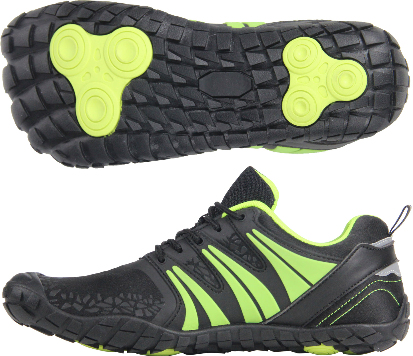 Oranginer Women's Minimalist Barefoot Shoes ZD1 - Black/Green