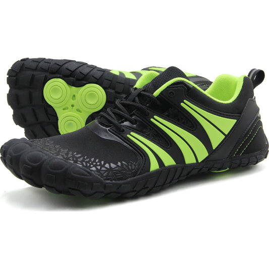 Oranginer Men's Barefoot Minimalist Cross Training Shoes OB1 - Black/Green