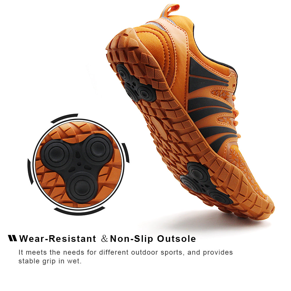 Oranginer Men's Barefoot Shoes Big Toe Box Minimalist Running